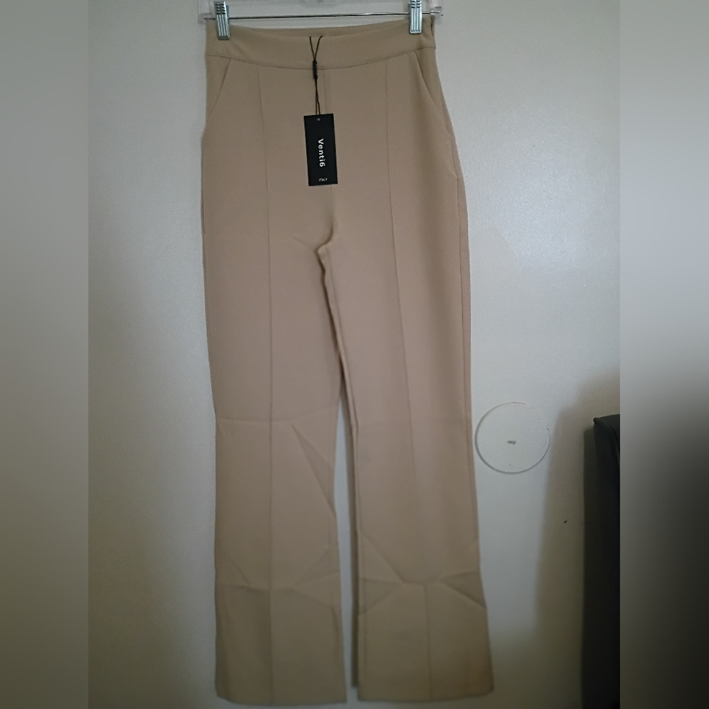Venti6  Women's Tan Wide Leg Pants‎ Sz S NWT